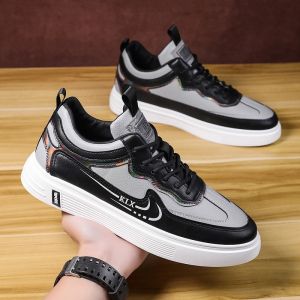 2024 Mens Sneakers Shoes For Men School Casual Shoes For Students Men Black Rubber Sport Running Shoes For Mens 39-44