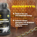 PVL Carnitine Gold+, L- Carnitine Supplement, Metabolic Energizer for Fat Burning, Rapid Absorption, 228 Vege Caps. 