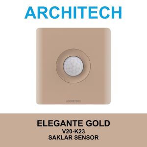 Architech Elegante Gold V20-K23 Gold Sakelar - Saklar Lampu Sensor