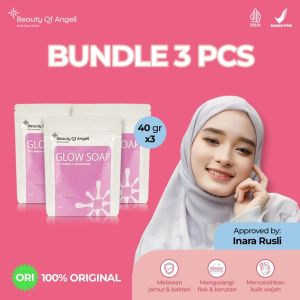 Beauty of Angel Glow soap Sabun Mandi  Sabun Batang Soap Bar  Melembabkan dan Mencerahkan  40gr BOA