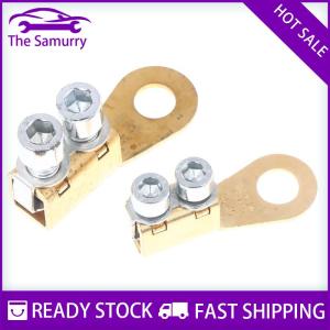 Samurry ✨Hot Sale✨ ที่หนีบแบตเตอรี่รถยนต์ขั้วต่อแบตเตอรี่รถยนต์ลวดหนาทำจากทองแดงบริสุทธิ์