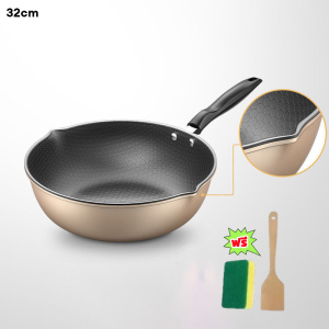 KKBB - กระทะ กระทะไม่ติด หม้อปรุงอาหาร เตาแม่เหล็กไฟฟ้า ก๊าซที่ใช้ในครัวเรือน วัตถุประสงค์ทั่วไป กระทะทอด ไข่กระทะทอดส เต็กเตาแก๊สเตาเหนี่ยวนำทั่วไป กระทะทอดสเต็กแบบไม่ติด กระทะทอดสเต็กอเนกประสงค์แพนเค้กทอด ไข่หนาหม้อหุงข้าวเปิดเปลวไฟได้ กระทะ สามารถใช้กั