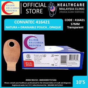 416421 - ConvaTec Natura Plus  57mm Drainable Transparent Pouch Filter & Invisiclose Natura+ 10pcs/box 康復寶便袋造口袋