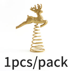 (1Piece/bag)9.7*14.7Cm Christmas Tree Reindeer Tree Top Decoration New Year Holiday Matching Design Small Gift