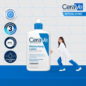 CeraVe Daily Moisturising Lotion for Normal to Oily Skin (88ml | 236ml | 473ml | 1L | Twin Pack 473ml x2)​