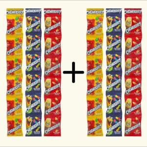 3 in 1 Chewberry Gummy Worms Bear Cola 36packs Assorted Sugarcoated Fruity Snack Cand