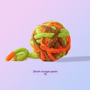[SG]🚚 Pet Mute Cat Toy Woolen Yarn Ball Cat Teasing Ball Funny Kitten Bite Cat Teaser