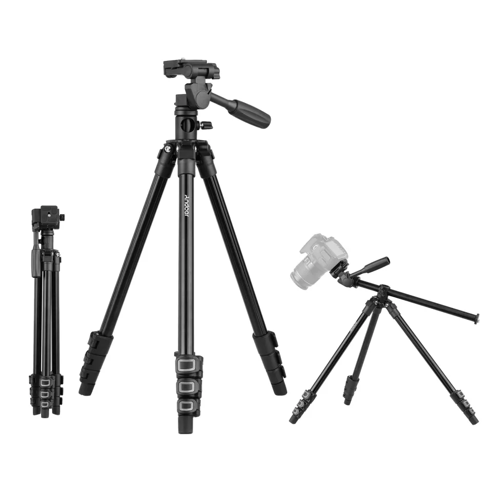 Andoer Q160HA Professional Video Tripod Horizontal Mount Heavy