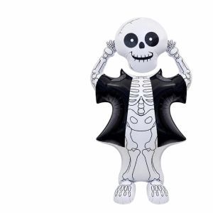 MAYIT Thiết kế đầu lâu Bong Bóng Ôm Đầu Đồ dùng trang trí tiệc Thiết kế bí ngô Bong Bóng Tiệc Vui vẻ Hình dạng dọc Bong Bóng Halloween Tiệc Halloween