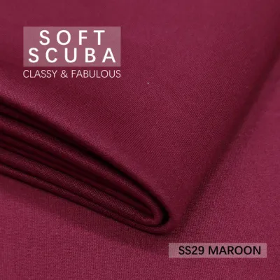 SOFT SCUBA PLAIN KAIN AWNING KAIN PASANG PLAIN BIDANG 60