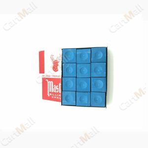12Pcs/set Billiard Chalk Original Snooker Billiard Chalks Blue Pool Cue Chalk