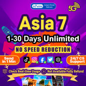 (From S$0.5)Asia eSIM Indonesia Malaysia Thailand Vietnam China Japan Korea 7 countries eSIM 1-30 Days Unlimited data | 5G High Speed | Instant Email Delivery Send in 1 Min | 24/7 CS Support | Check Real-time | Support Hotspot