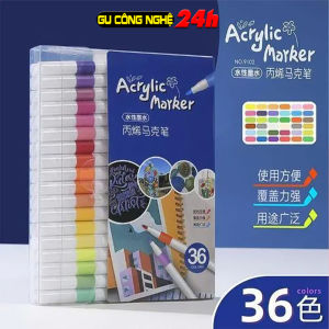 Bút Màu Acrylic Marker 12/24/36/48/60/80 Màu Mingyun - Vẽ Trên Nhiều Chất Liệu