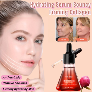 Hydrating Serum Bouncy Firming Collagen Restructuring Fine Lines Rejuvenating Serum Anti-wrinkle Fine Lines Firming Hydrating Skin Essence Face Skin Care collagen serum best serum for face