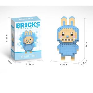 Nano Blocks Bricks Labubu Mainan Balok Susun DIY Building Blocks Puzzle
