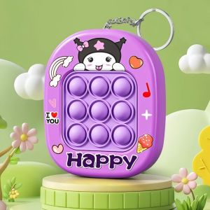 Dễ thương phim hoạt hình POP động đậy Keychain đồ chơi giảm căng thẳng với ánh sáng-vui vẻ đẩy trò chơi cho trẻ em và người lớn