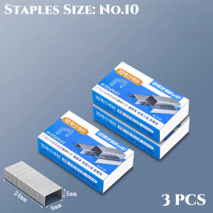 INS Macaron Colors Portable Stapler Staples Size No.10 Paper Binding Stapling School Office Student Stationery KWT