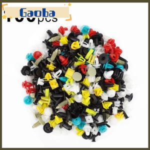 gaoba 100pcs set Universal Mixed Car Various Plastic Fastener Door Push Pin Auto