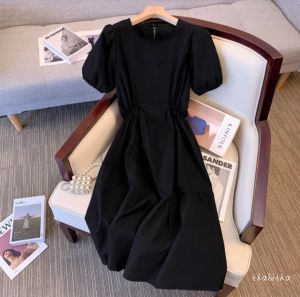 { THABITHA } HN / midi drees aneta / outfit cewek aesthetic / dress / dress kondangan wanita / baju dres wanita terbaru / dress pesta gaun elegant / baju pesta / dress korea style remaja / gaun kondangan elegan / { free ongkir + cod }
