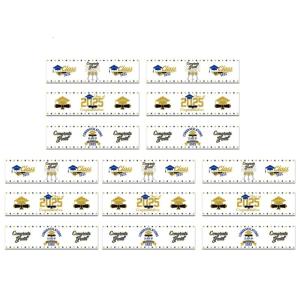 15ชิ้นป้ายขวดปาร์ตี้สำเร็จการศึกษาเครื่องประดับสติกเกอร์ฉลองสำเร็จการศึกษาสำหรับขวดตกแต่งในงานปาร์ตี้