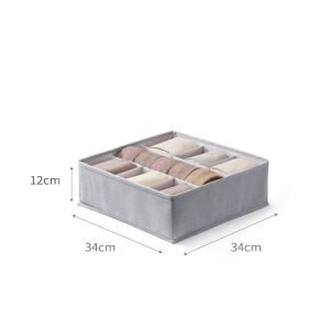Underwear Storage Box Foldable Organizer Adjustable Dividers Durable Home Essentials