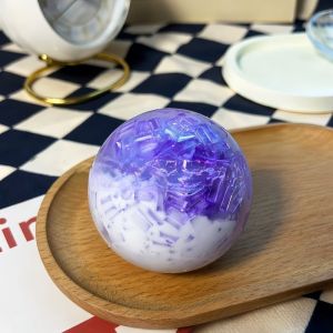 Mint Chocolate Crunchy Ball Squishy Toy Slow Rising Squeeze Ball Audible Pop Stress Relief Toy