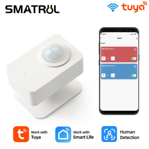 SMATRUL Tuya Cảm Biến Chuyển Động PIR WiFi Máy Dò Hồng Ngoại Chuyển Động Cơ Thể Người Hệ Thống Báo Động An Ninh Gia Đình Ứng Dụng Cuộc Sống Thông Minh Không Dây EU