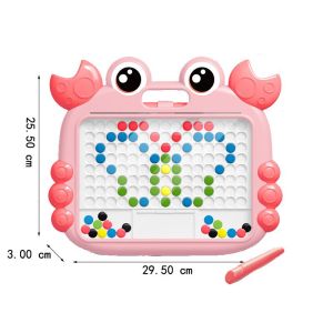 [TM55]] Mainan Anak Papan Magnet / Magnetic Board Drawing / Papan Manik Magnet Serbaguna / Mainan Edukasi Kreatifitas / Papan Gambar Motif Kepiting Bebek