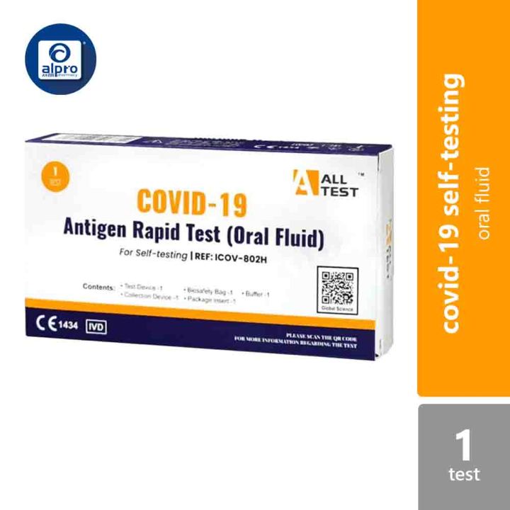 ALLTEST Covid-19 Antigen Rapid Test (1 test) | oral fluid | Lazada