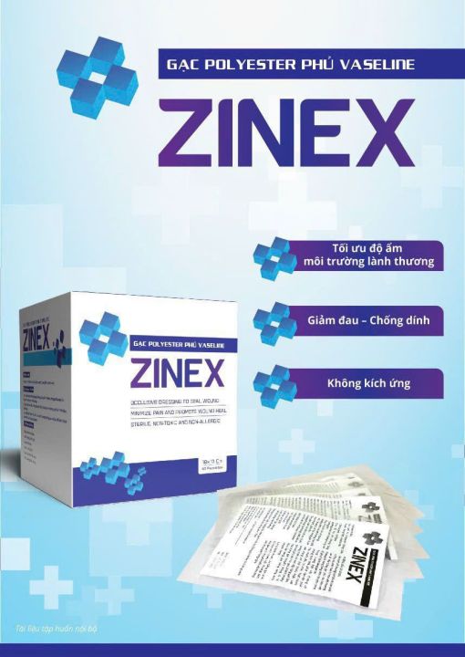 [CHÍNH HÃNG] Gạc mỡ vaseline ZINEX Kích thước: 18x10cm - Băng vết ...