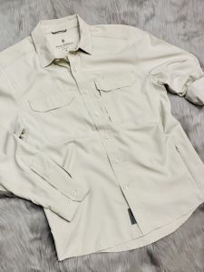 Áo sơ mi nam Big size câu cá outdoor Royal Robbinschất liệu 100% polyester chống tia UV 30 (UPF protection 30)
