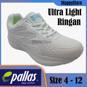 PALLAS JAZZ ULTRA LIGHT WEIGHT WHITE SPORT SHOES / Ringan KASUT LATIHAN PUTIH 3060217W