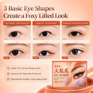 Big Fox Style Upturned Eyelid Tape Natural Double Eyelid Stickers Upturned Outer Corner Eye Lift Natural Crease Makeup Tool Daily Eye Makeup Accessory