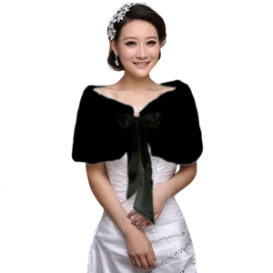 Phụ nữ mùa đông một cỡ ấm Lông Thú Giả CAPE áo choàng đám cưới bọc Bridal Shawl cho jac
