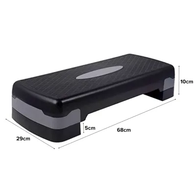 NEST FITNET Aerobic Step Platform Board Adjustable Height 2 Level Risers