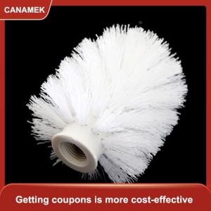 【CANAMEK 】 White Toilet Brush Head Holder Replacement Bathroom WC Cleaning Brush Head