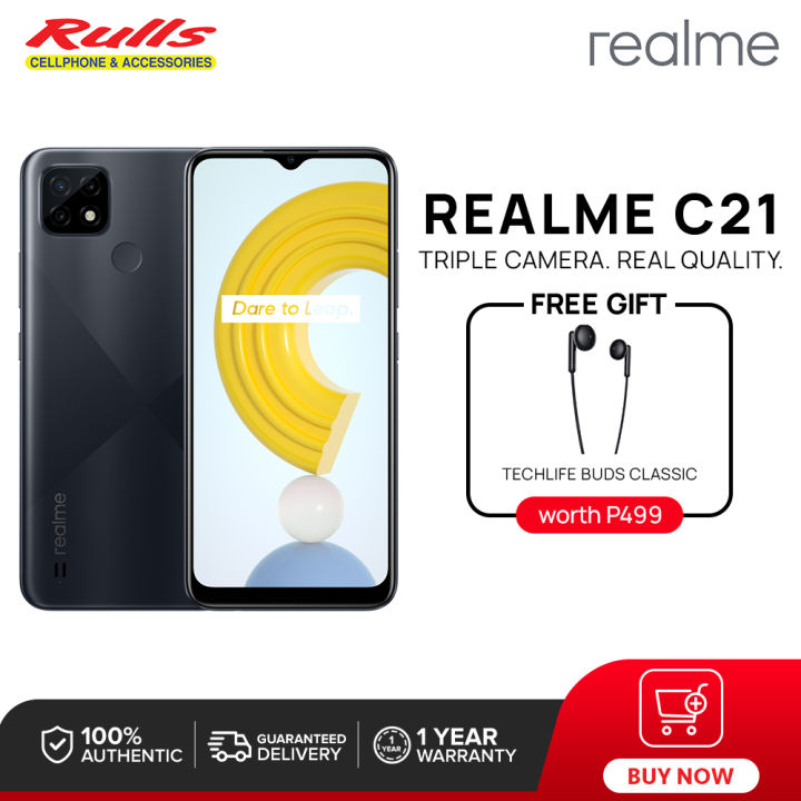 Realme C21 Smartphone | 3GB RAM+32GB ROM | Helio G35 | 6.5" Mini-drop ...