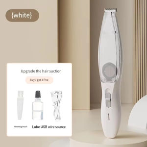 Máy cắt tỉa lông thú cưng với chân không tiếng ồn thấp điện Tông đơ cho thú cưng Chó mèo chải chuốt Máy cạo râu dụng cụ cắt lông cho thú cưng cầm tay