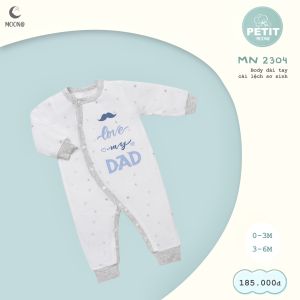 Body dài tay cài lệch ss Moon