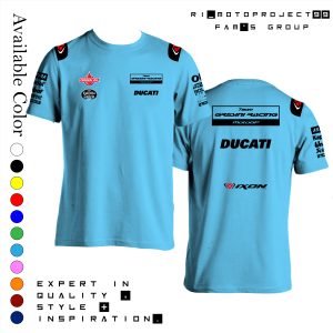 Tshirt Kaos Team Gresini Ducati Moto GP 2023 Series Best Quality