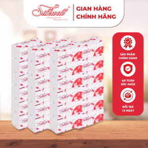 Bịch 36 gói giấy rút Silkwell 280 tờ chính hãng