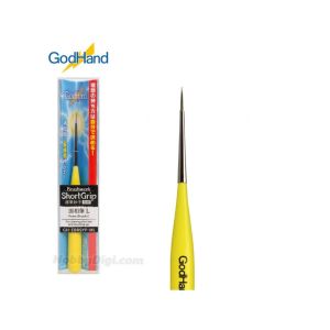 GodHand Brushwork Short Grip Model Paint Brush – Detail Brush for Gunpla Miniatures Plastic Models