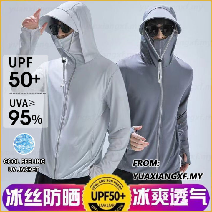 Ready stock】【Ready Stock】 UPF50+Men Sun Proof Clothing Uv