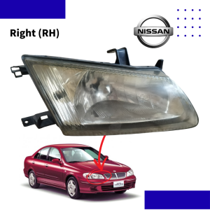 【100% JAPAN Original】Nissan Sentra N16 2000-2002 Front Headlight Lamp Head Lamp (Glass) 车头灯 Lampu Hadapan