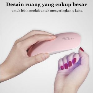 LIVING HOME |TERMURAH| Alat Pengering Kutek Kuku Gel Nail Art UV LED Mini Smart Portable Dry Sun Mini Lamp Pengeringan Cat Kuku Nail Polish Machine Mewah Unik Mini