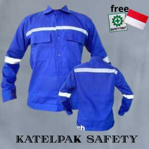 KEMEJA WEARPACK SAPETY LENGAN PANJANG/ATASAN KEMEJA KERJA PRIA WANITA/KEMEJA AUTDOR FORMAL