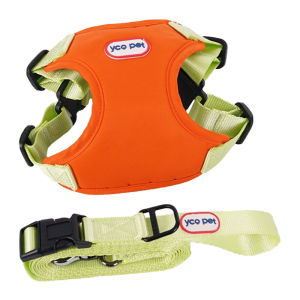 HamshMoc Adjustable Dog Harness And Leash Set Anti-Pull Soft Pet Harness Breathable Durable Dog Lead Rope With Easy Control Handle For Dogs
