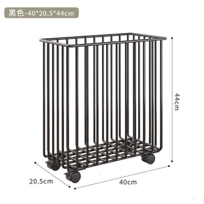 ATP Large Metal Yoga Mat Storage Basket - Black/White