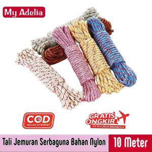 Tali Jemuran Baju 10 Meter Bahan Nylon Super Kuat Serbaguna / Tali Tambang Nylon Multifungsi