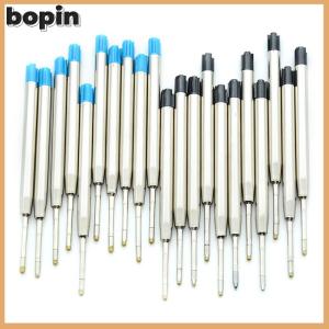 Bopin 10 Pcs blue ink parker style standard 1.0mm ballpoint pen refills nib medium